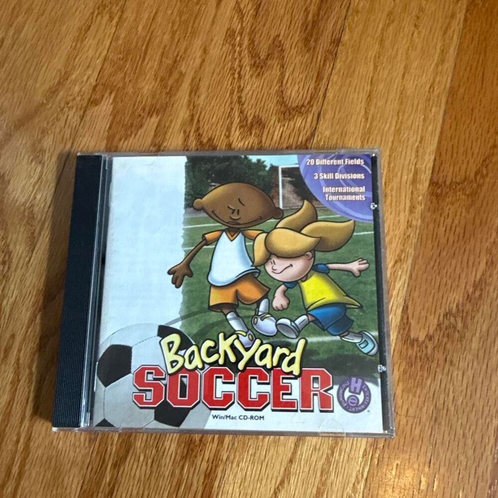 Backyard Soccer Humongous Entertainment Infogrames Jewel Case First Edition 1999
